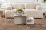 Nordure Harmony Mesa de Café Gris 80x40x40 cm Elegante y Moderna para Sala de Estar